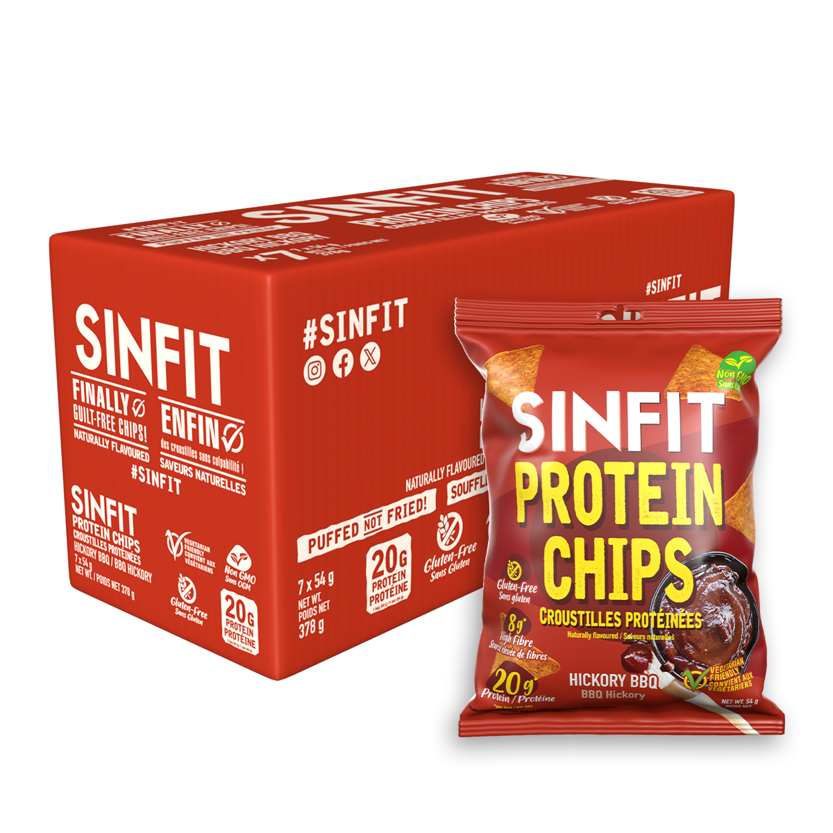 Hickory BBQ Protein Chips