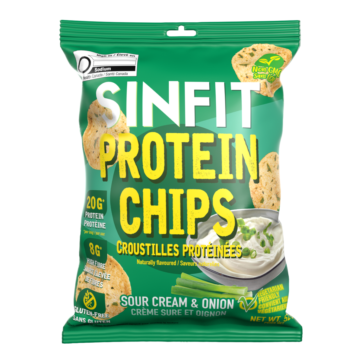 Sour Cream & Onion Protein Chips
